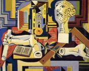 有石膏头像的画室 - 巴勃罗·毕加索